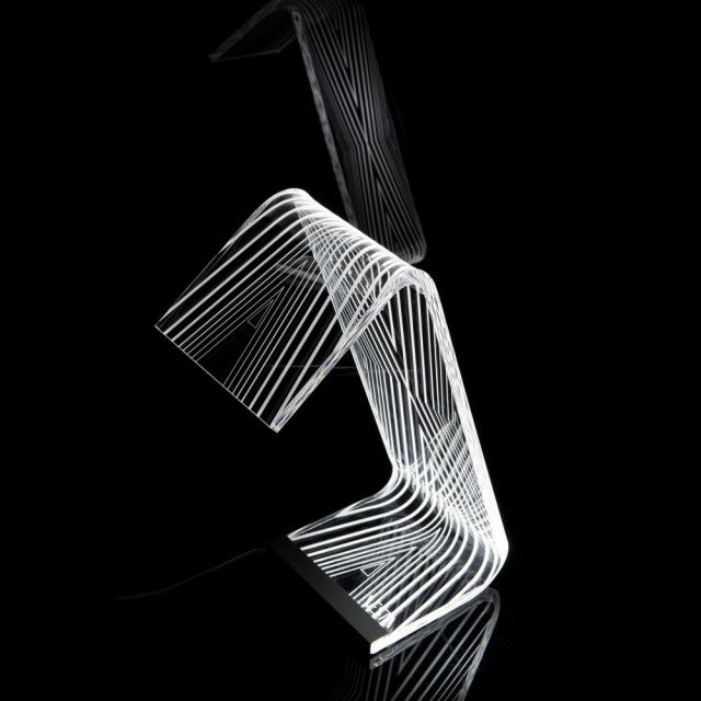 LAMPADA DA TAVOLO C/LED "STATIC" TRASP