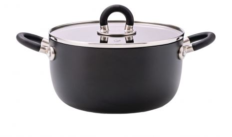 CASSERUOLA 2 MANICI NERO DM 20CM