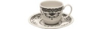 TAZZA CAFFE' C/P BLACK