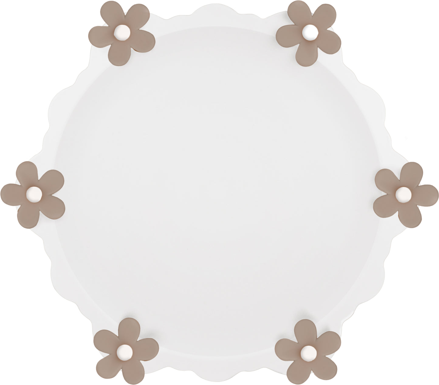 PIATTINO TORTORA BIANCO FIORI TORTORA