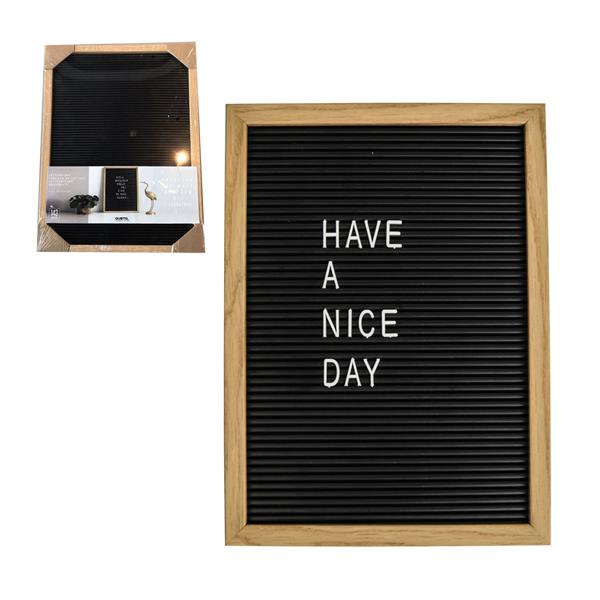 LAVAGNA LETTER BOARD 38X28CM CORNICE IN LEGNO