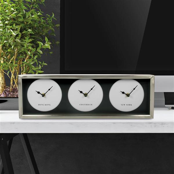 OROLOGIO "WORLD" CON 3 OROLOGI
