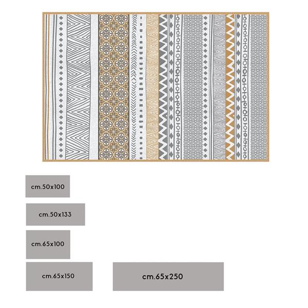 TAPPETO IN VINILE CM.65X150"ASILAH CAMEL