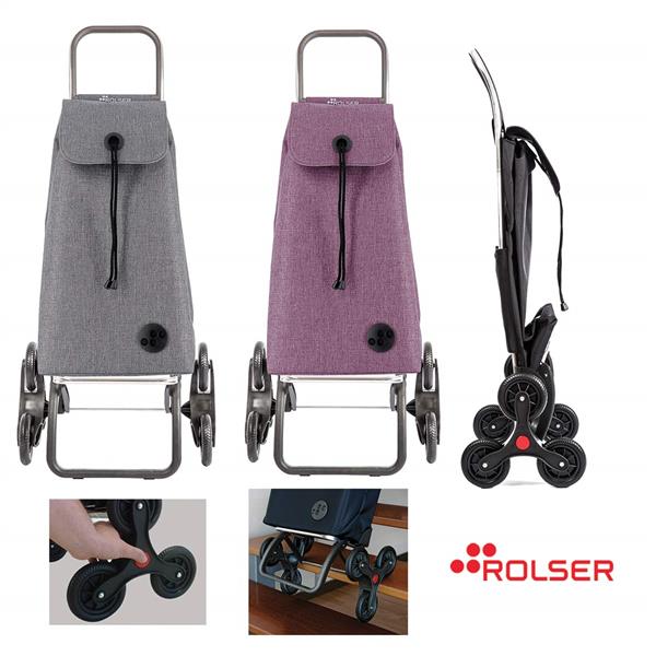 TROLLEY SPESA "TWEED" GRIGIO 6 RUOTE