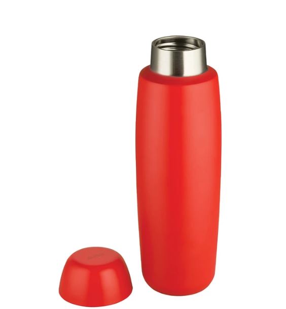 BOTTIGLIA TERMICA CON INFUSORE E FILTRO ROSSO