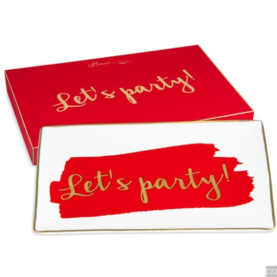 TRAY 25X16.5 CM LET'S PARTY
