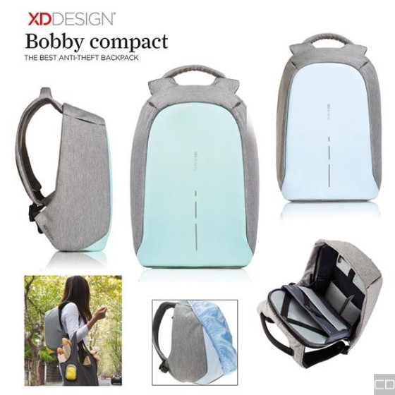 BOBBY COMPACT BLUE BACKPACK