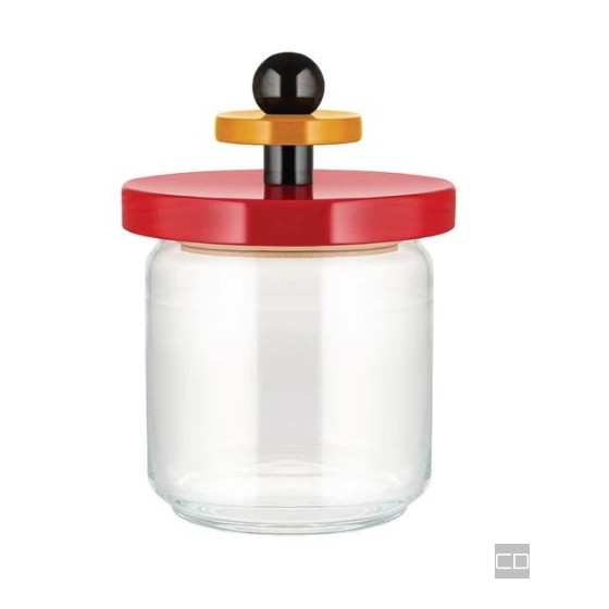75cl JAR WITH RED WOODEN LID