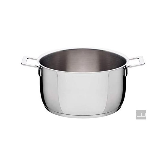 TWO-HANDED KETTLE TWO-HANDED KETTLE POTS AND PANS 18/10 STAINLESS STEEL, WITH MAGNETIC BOTTOM, ALSO SUITABLE FOR 