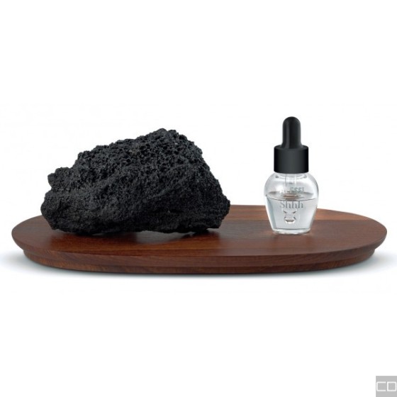 LAVA STONE DIFFUSER FOR ENVIRONMENT WITH DROP DISPENSER WITH ESSENTIAL OIL - SHHH