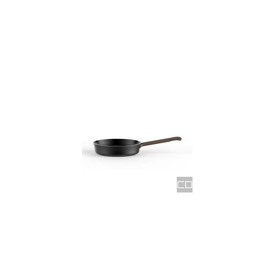 EDO LONG-HANDLED PAN IN ALUMINUM WITH NON-STICK COATING DIAM.28 CMMagnetic steel base also suitable for cooking