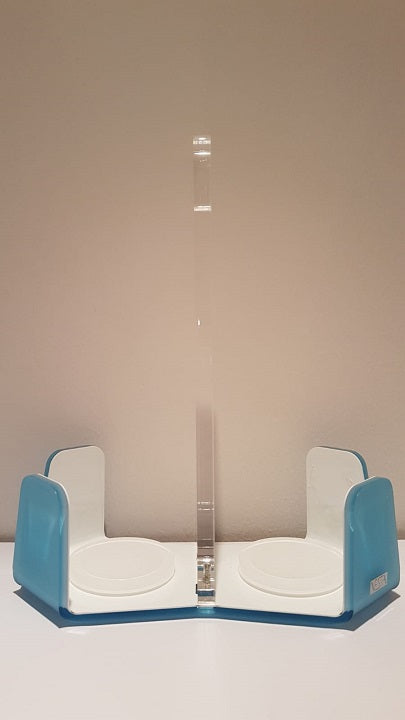 PORTA/BICCHIERI "L.W." AZZURRO