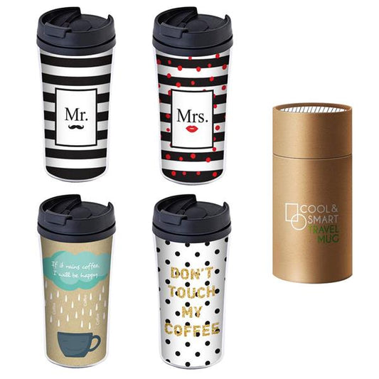 TRAVEL MUG "MRS"280ML IN PP DOPPIA PARETE