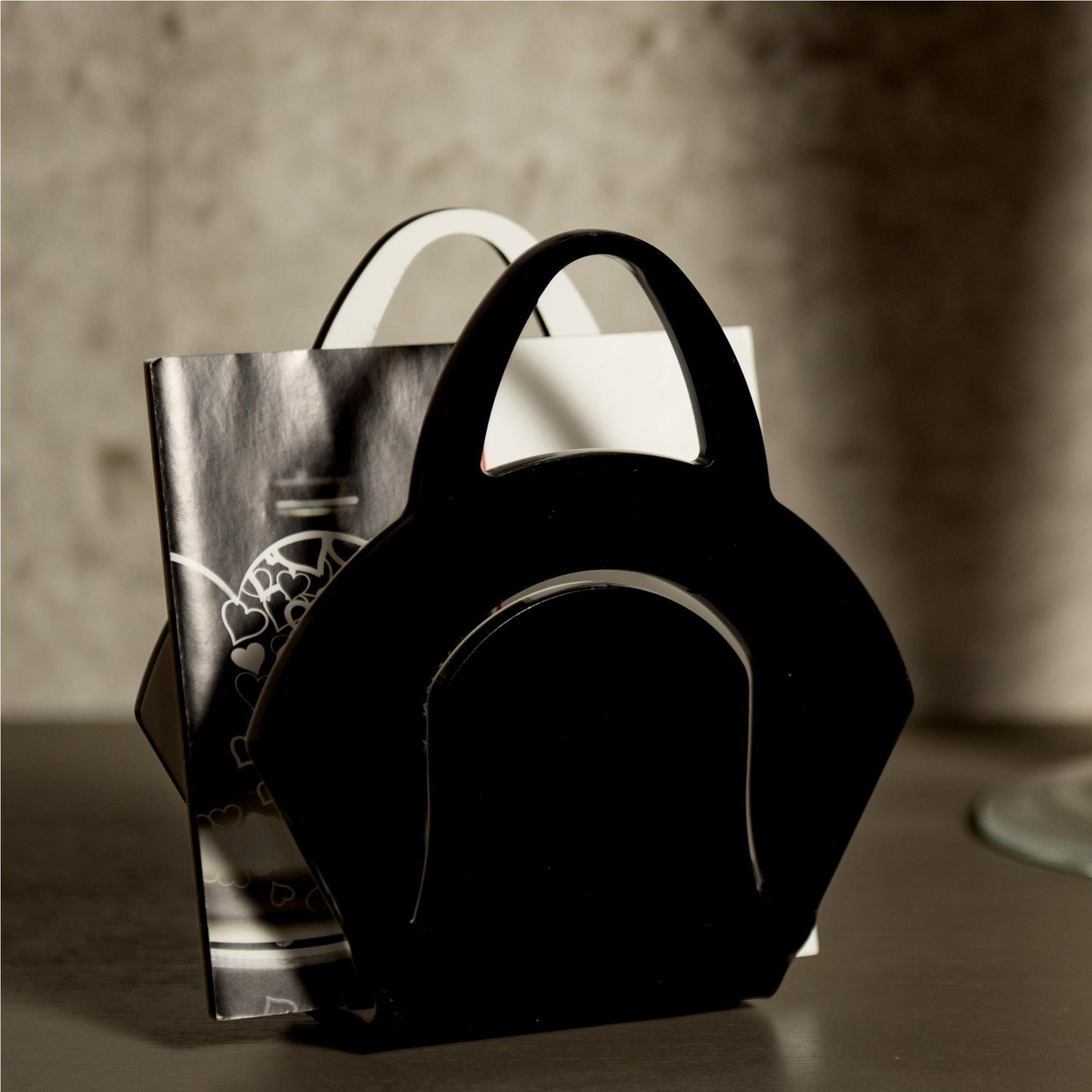 POCHETTE " CHANTAL" NERO/BIANCO