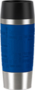BICCH. TERMICO 0,36L FASCIA SILV. ACC/BL