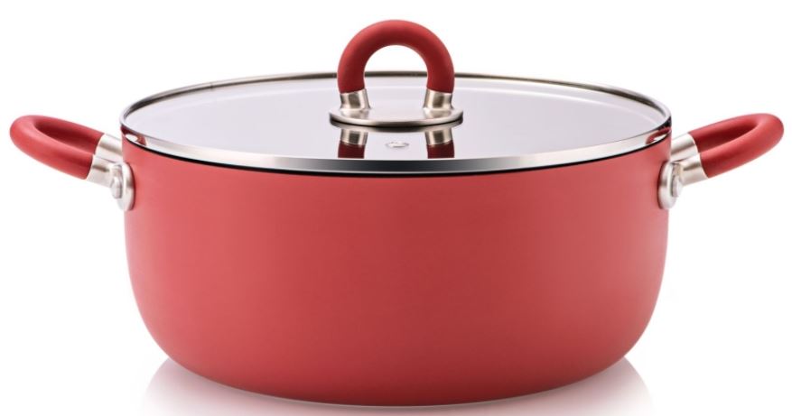 CASSERUOLA 2 MANICI ROSSO DM 16CM