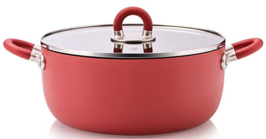 CASSERUOLA 2 MANICI ROSSO DM 16CM