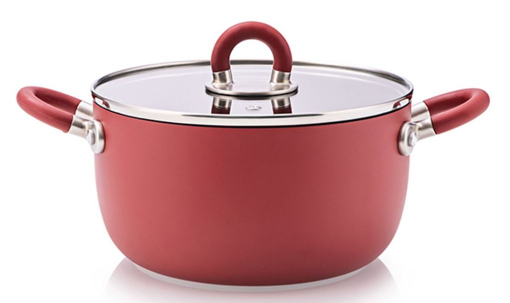 CASSERUOLA 2 MANICI ROSSO DM 20CM