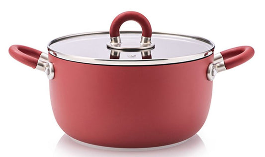 CASSERUOLA 2 MANICI ROSSO DM 20CM
