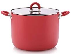 PENTOLA 2 MANICI ROSSO DM 20 CM
