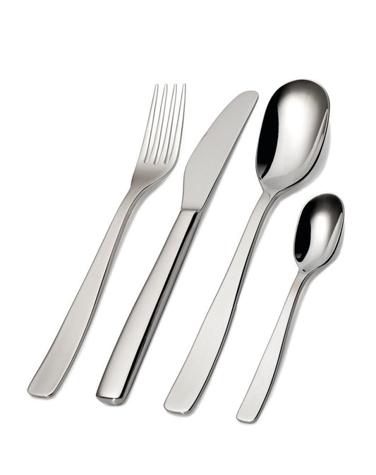 SERVIZIO DI POSATE KNIFEFORKSPOON ALESSI DA 24 PEZZI PER 6 PERSONE IN ACCIAIO INOSSIDABILE 18/10 LUCIDO