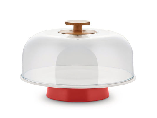 ALZATA CON CAMPANA MATTINA LEGNO ROSSO