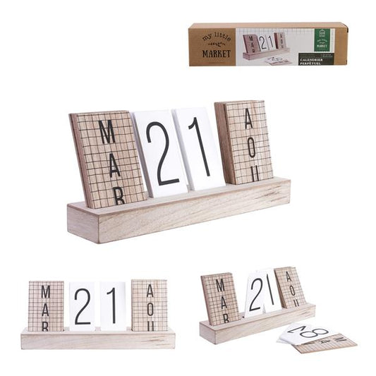 CALENDARIO PERPETUO IN LEGNO MARKET