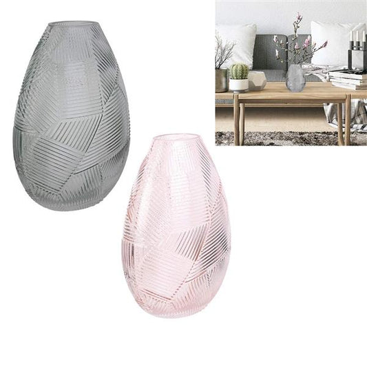VASO "AJJA" COLORE GRIGIO H 21,5CM