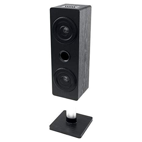 CASSA BLUETOOTH "TORRE" 15W CON BASE IN METALLO RADIO E LETT. SD
