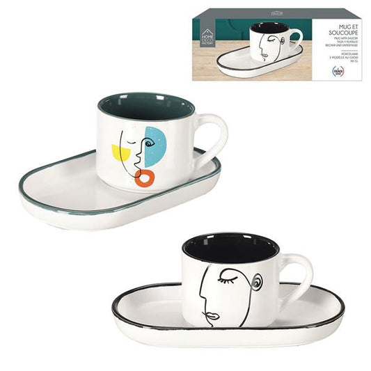 SET TAZZA E PIATTINO DA COLAZIONE ARTY