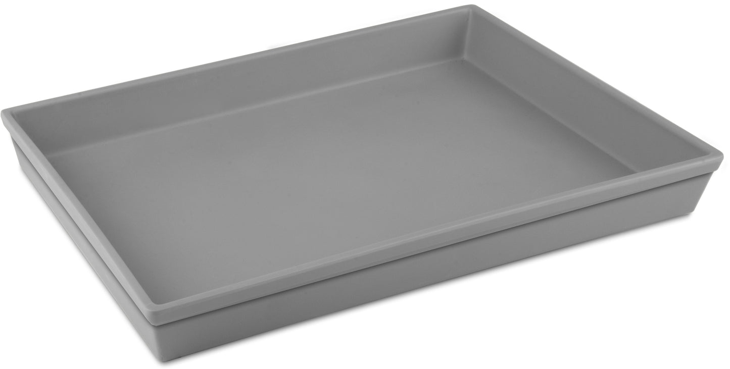 VASSOIO RETT. 36X28 CM GRIGIO