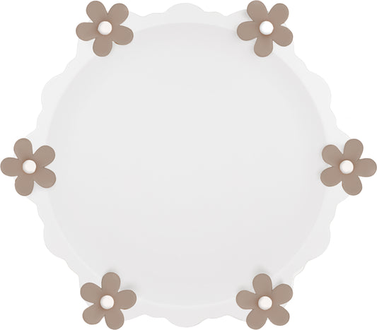 PIATTINO TORTORA BIANCO FIORI TORTORA