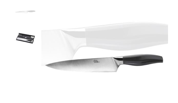 FLUO COLTELLO CHEF ACCIAIO MANICO BLACK 20 CM QB