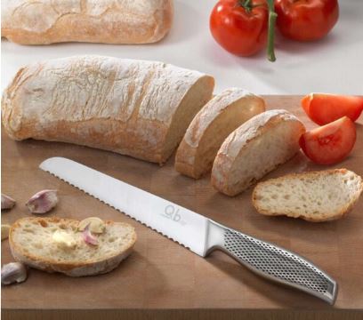 FLUO COLTELLO PANE ACCIAIO MANICO BLACK 20 CM QB