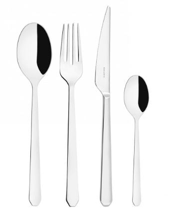 POSATE ACCIAIO INOX OTTAGONALE
SET 24 PEZZI IN SCATOLA GALLERY
COLORE ACCIAIO - FINITURA LUCIDO