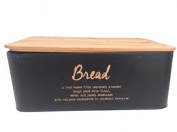 LOFT CONTENITORE BREAD IN LATTA CON COPERCHIO ERMETICO IN BAMBOO
