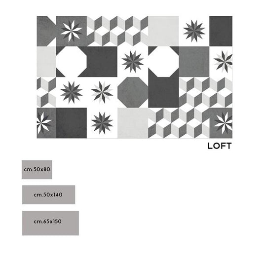 TAPPETO IN VINILE CM.50X80 "LOFT"
