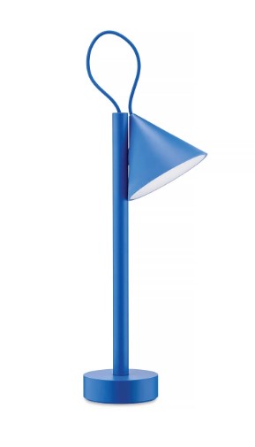 "TSUMIKI"LAMPADA PORTATILE IN METALLO E RESINA TERMOPLASTICA,BLU