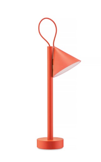 "TSUMIKI"LAMPADA PORTATILE IN METALLO E RESINA TERMOPLASTICA,RED ORANGE
