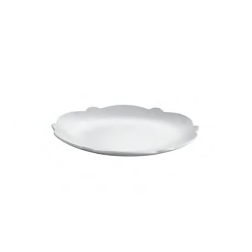 DRESSED AIR, PIATTO DESSERT CON RILIEVO WHITE IN MELAMINA