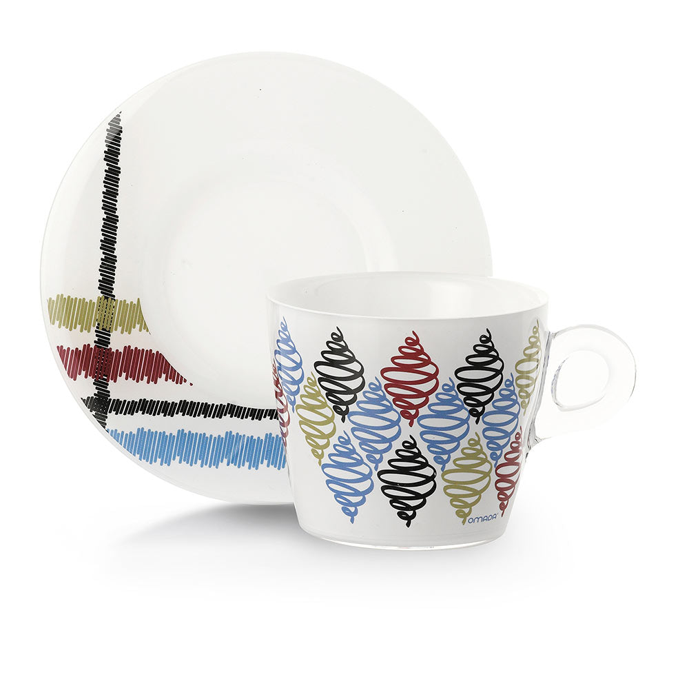 SET 2 TAZZE CAPPUCCINO COLAZIONE VORTEX