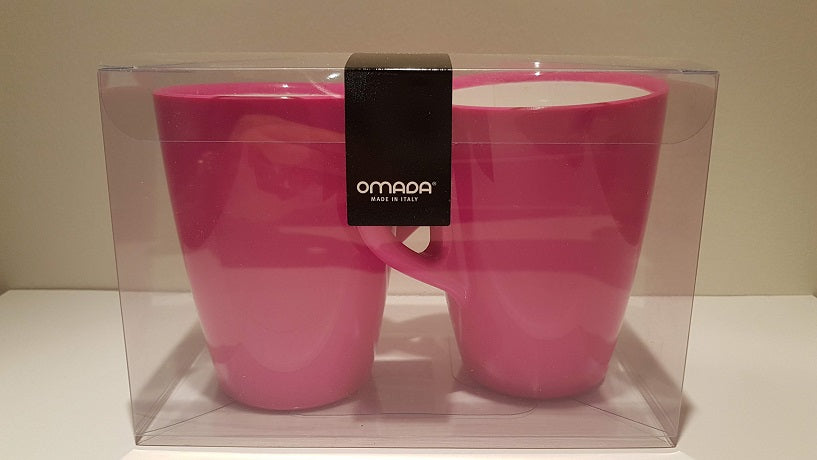 SET 2 MUG  EAT TOP FUCSIA