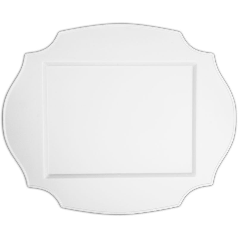 VASSOIO OVALE 50X41 CM. BIANCO