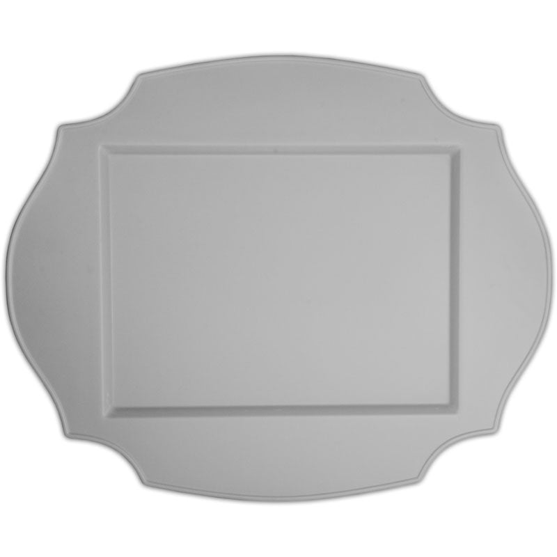 VASSOIO OVALE 50X41 CM GRIGIO