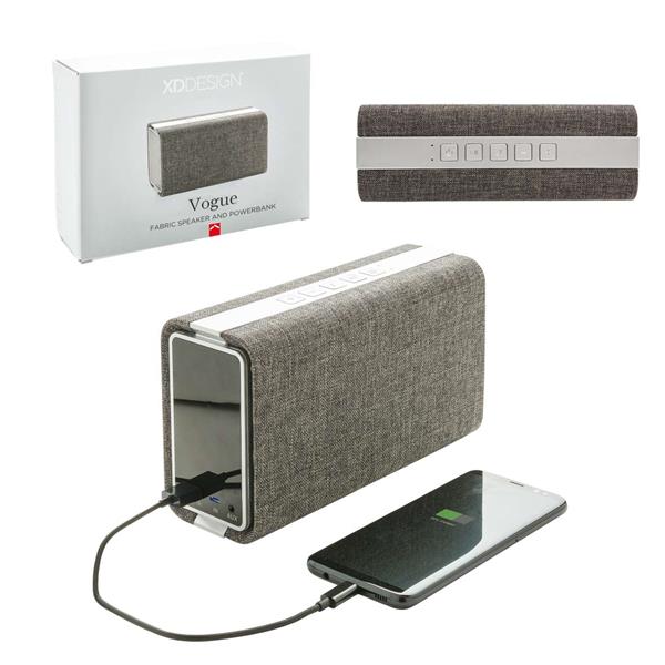 SPEAKER POWERBANK/VOGUE IN TESSUTO