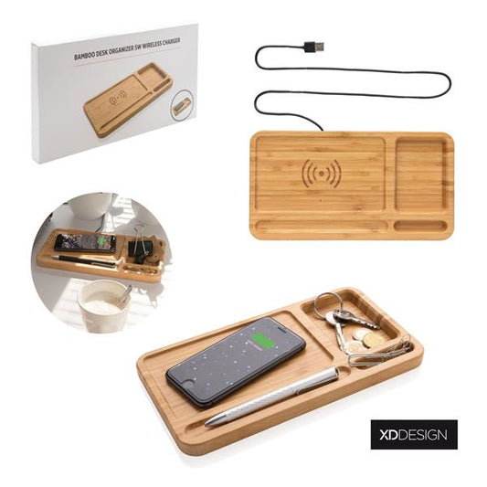 ORGANAIZER CARICATORE 5W WIRELISS BAMBOO