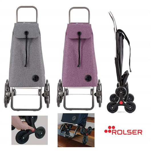 TROLLEY SPESA "TWEED" GRIGIO 6 RUOTE