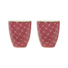 SET 2 TAZZINE CAFFE' ROMANCE FRAGOLA