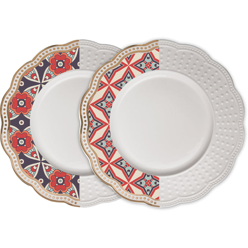 SET 2 PIATTI DESSERT DOTS