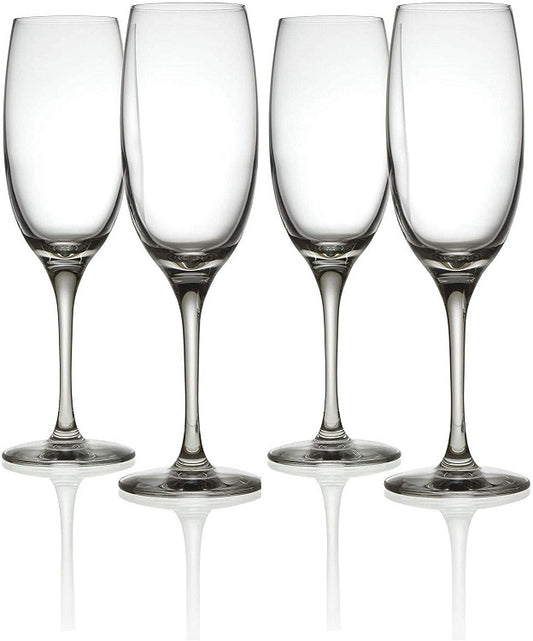 MAMI XL, SET DI 4 BICCHIERI PER SPUMANTI E CHAMPAGNE IN VETRO CRISTALLINO